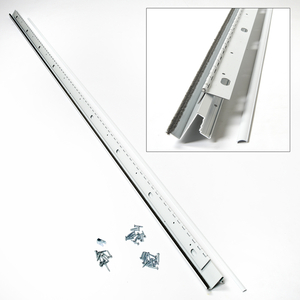 Store-in-Door Hinge Rail, White color - 32702