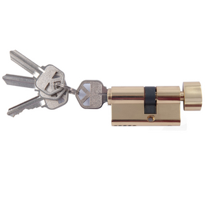 Brass Kwikset Key Cylinder with Keys