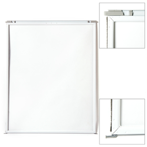 Clear, Upper Ventilating Glass, White color - 37623