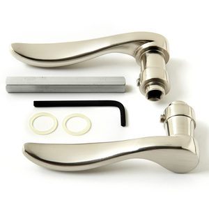 Estate Interior-Exterior Handle, Nickel finish-38425