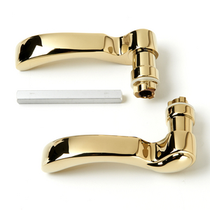 Traditional Interior and Exterior Handle, Brass