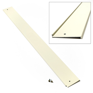 Almond 30\\\" one-hand retractable screen cover plate