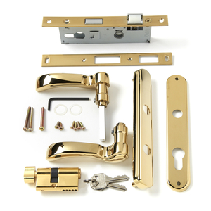 Universal fit brass with PVD Storm door handle