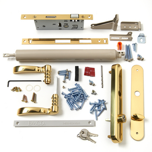 Mortised Brass Handle and Sandtone Closer Kit - 41590