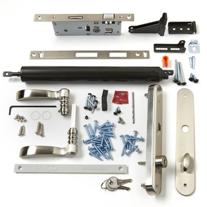 Mortised Nickel Handle and Bronze Closer Kit - 41593