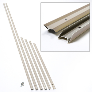 Sandtone EMCO storm door edge cover