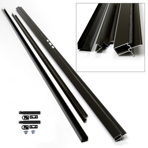 Black EMCO Mortised Double Door Kit