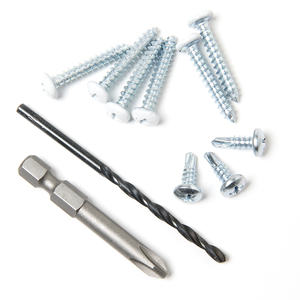 White LuminAire Retractable Screen Install Screw Pack