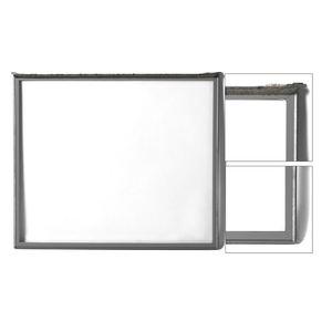 Charcoal Gray Stationary Window