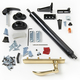 Brass Lever and Bronze Interior Handle and Closer Brass Lever and Bronze Interior Handle and Closer