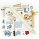 Brass Knob and Almond Interior Handle and Closer