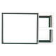 Forest Green stationary glass window for 1\\\\\\\\\\&quot; thick storm doors