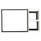 Black stationary glass window for 1\\\\\&quot; thick storm doors