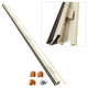 Laminated Safety Glass z-bar hinge rail in almond