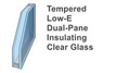Side View, Low-E Glass Sandtone - 40009